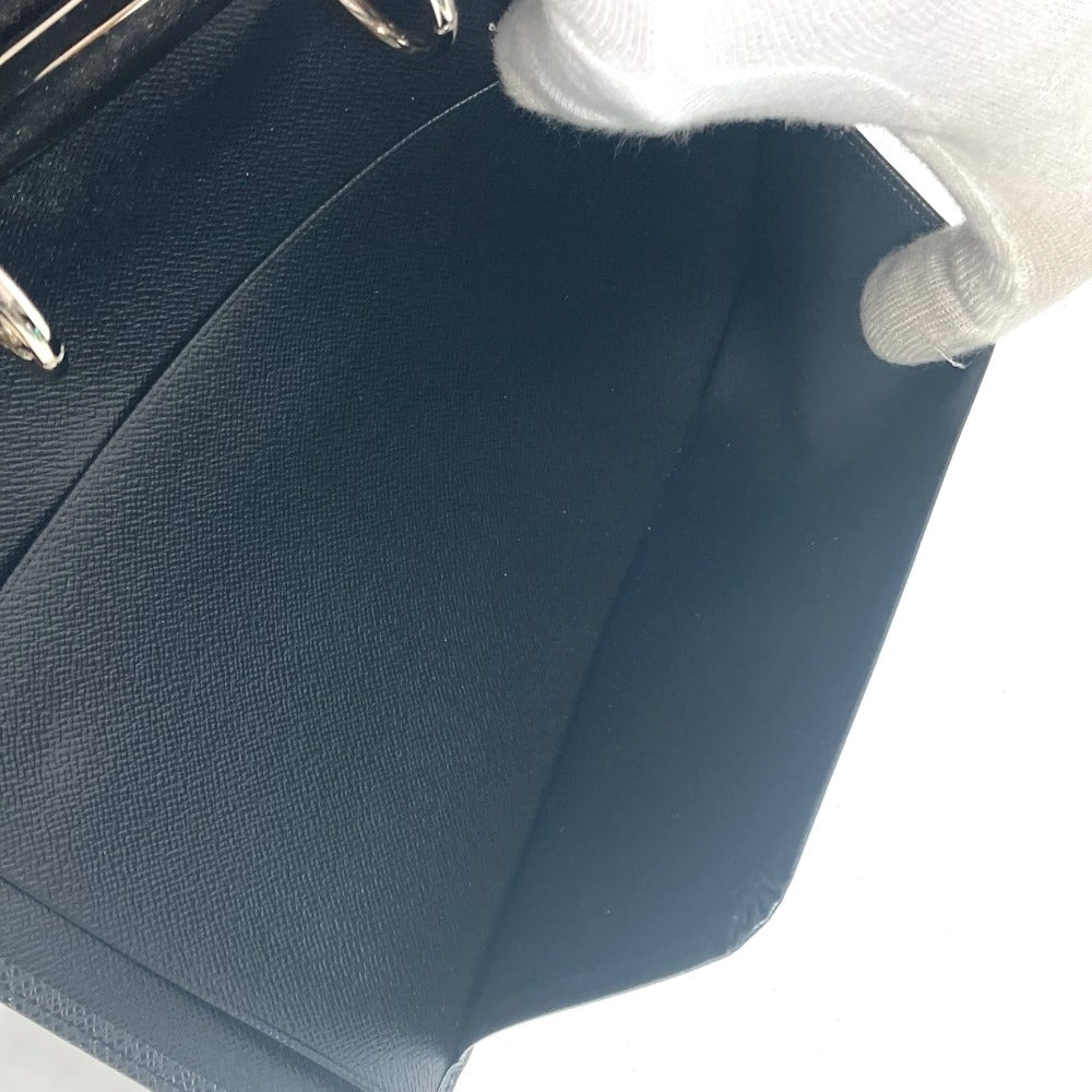 LOUIS VUITTON Notebook cover R20232 Taiga Leather black Taiga Agenda GM