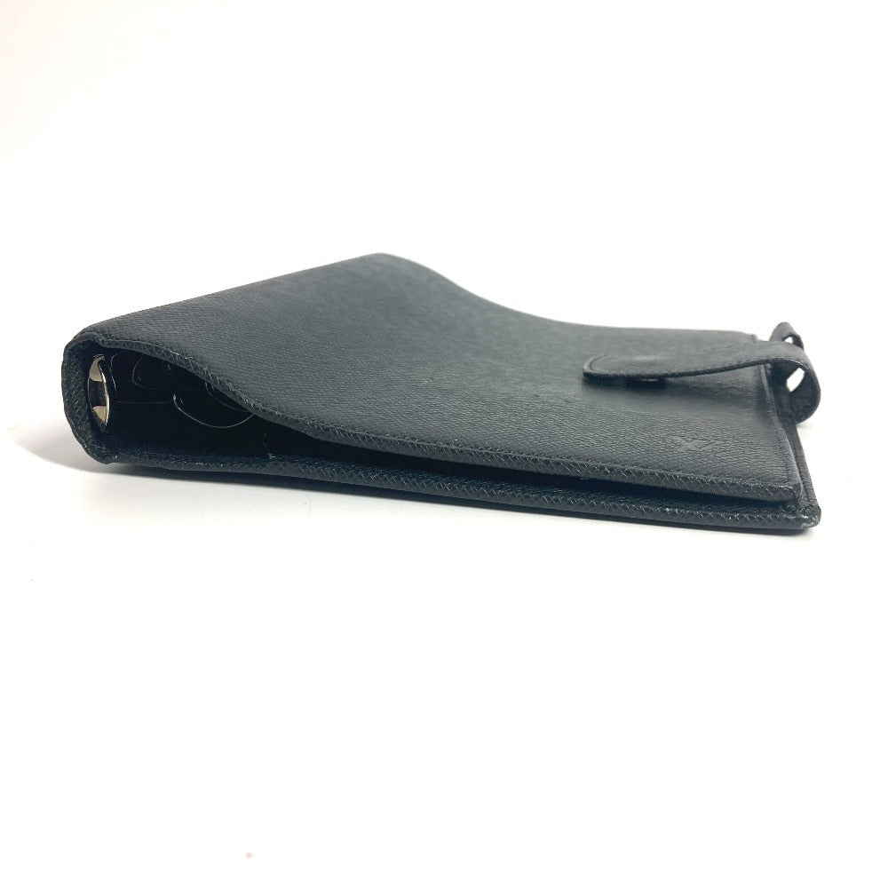 LOUIS VUITTON Notebook cover R20232 Taiga Leather black Taiga Agenda GM