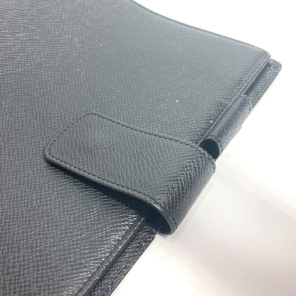LOUIS VUITTON Notebook cover R20232 Taiga Leather black Taiga Agenda GM
