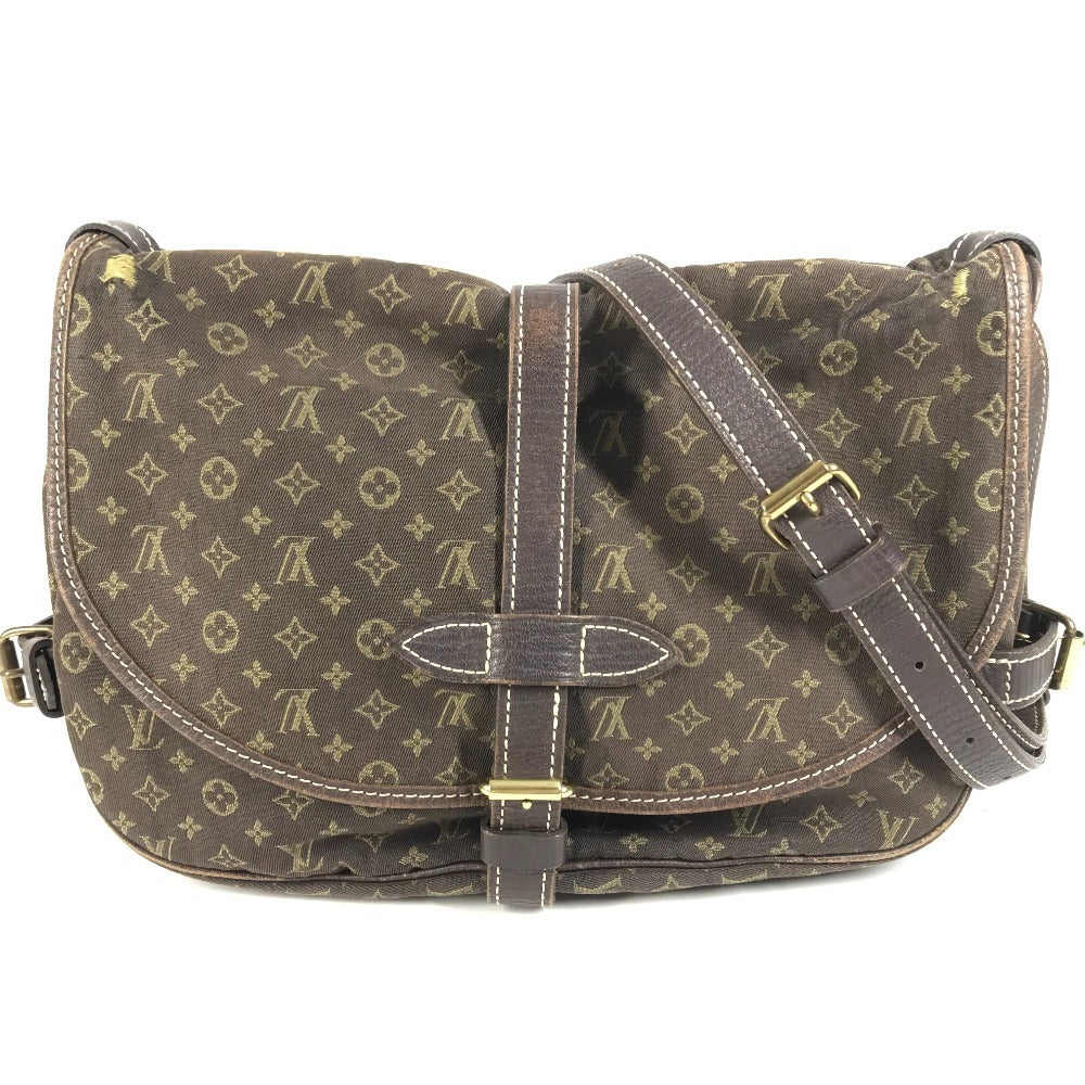 LOUIS VUITTON Shoulder Bag M95227 Monogram Mini-LinCanvas Brown Monogram mini run Saumur 30