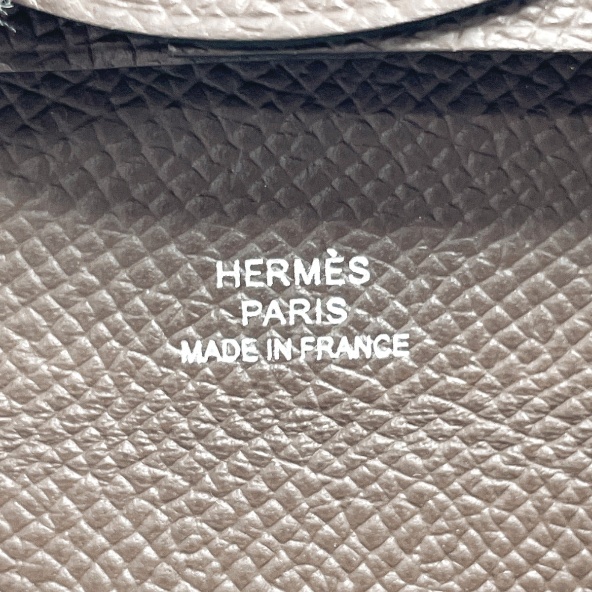 HERMES Coin case Epsom Dark brown Bastia