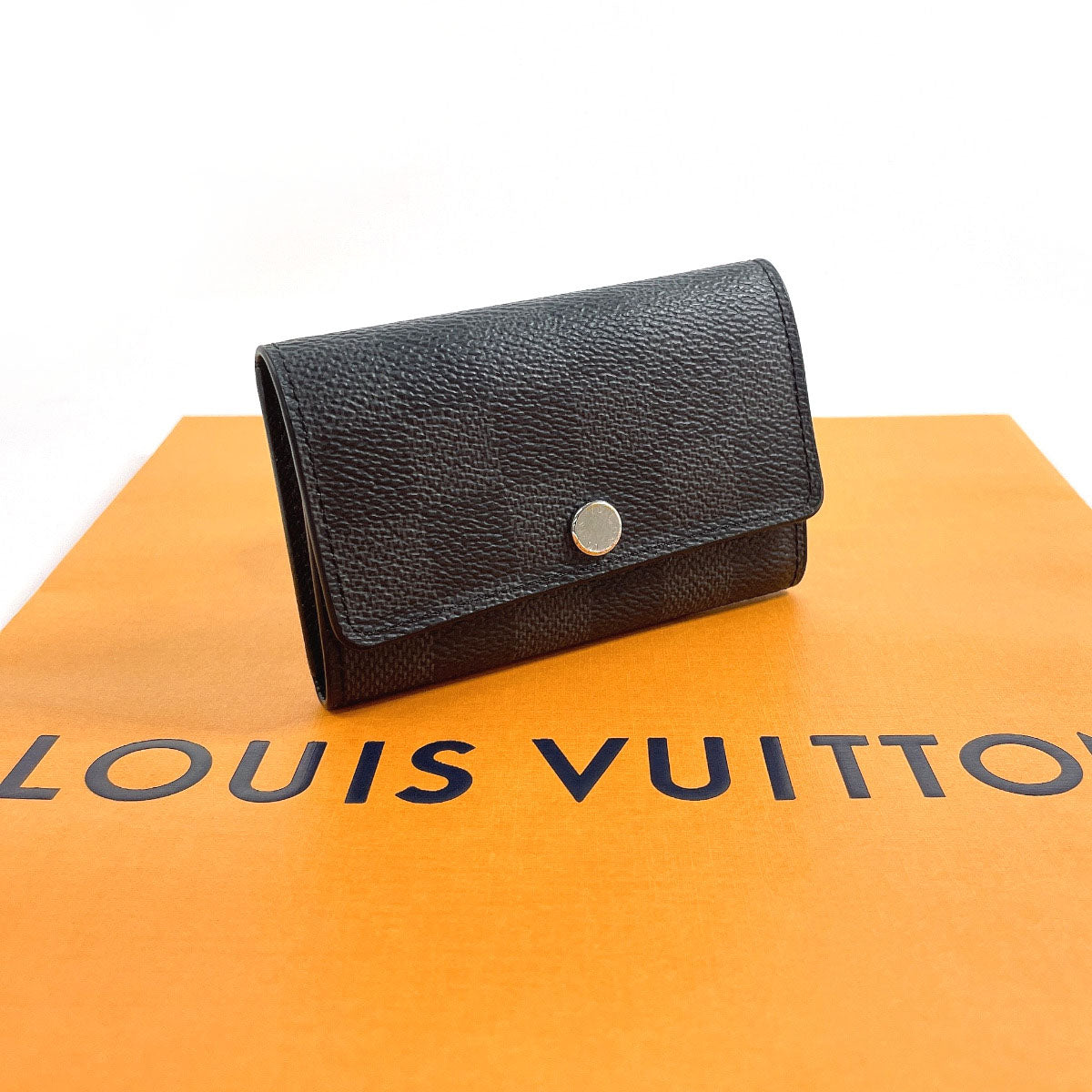 LOUIS VUITTON Key case Key holder N62662 Damier Grafitte black Multicles 6 mens Used Authentic
