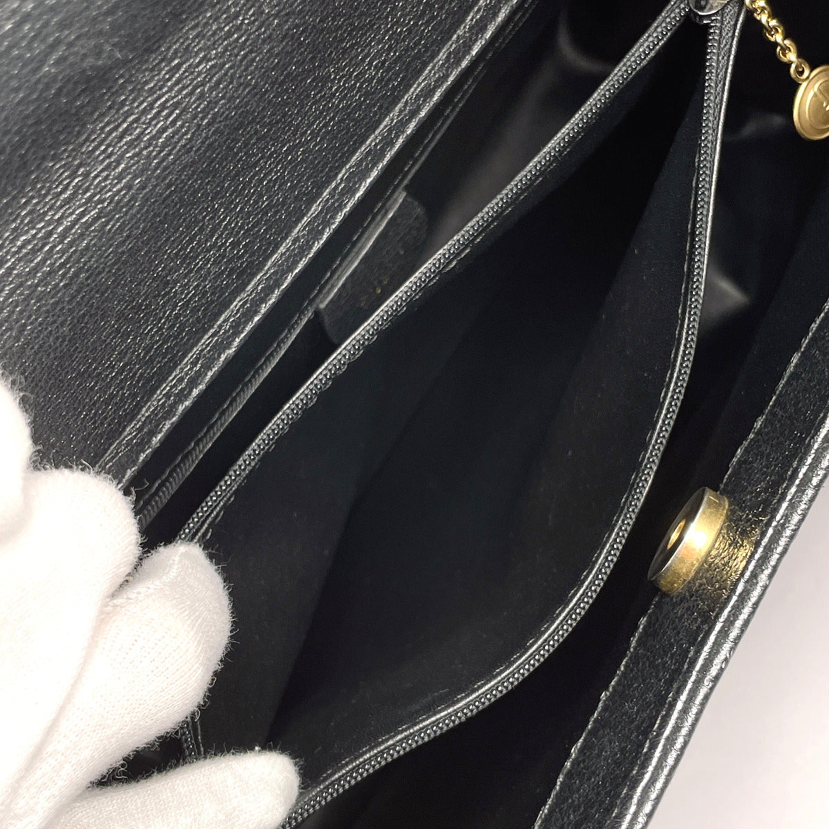 GUCCI Handbag 002・1186・0260 Suede, Leather black Bamboo