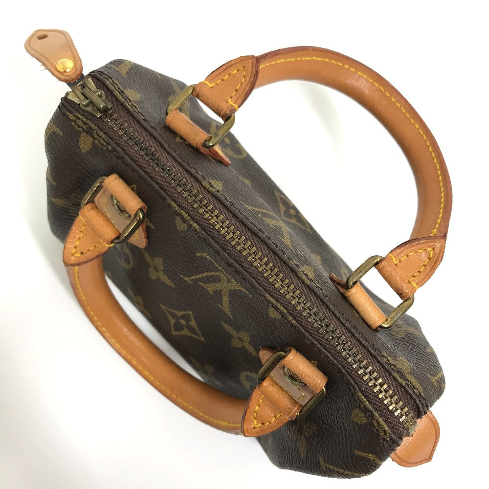 LOUIS VUITTON Handbag M41534 Monogram canvas Brown Monogram Mini speedy Women Used Authentic