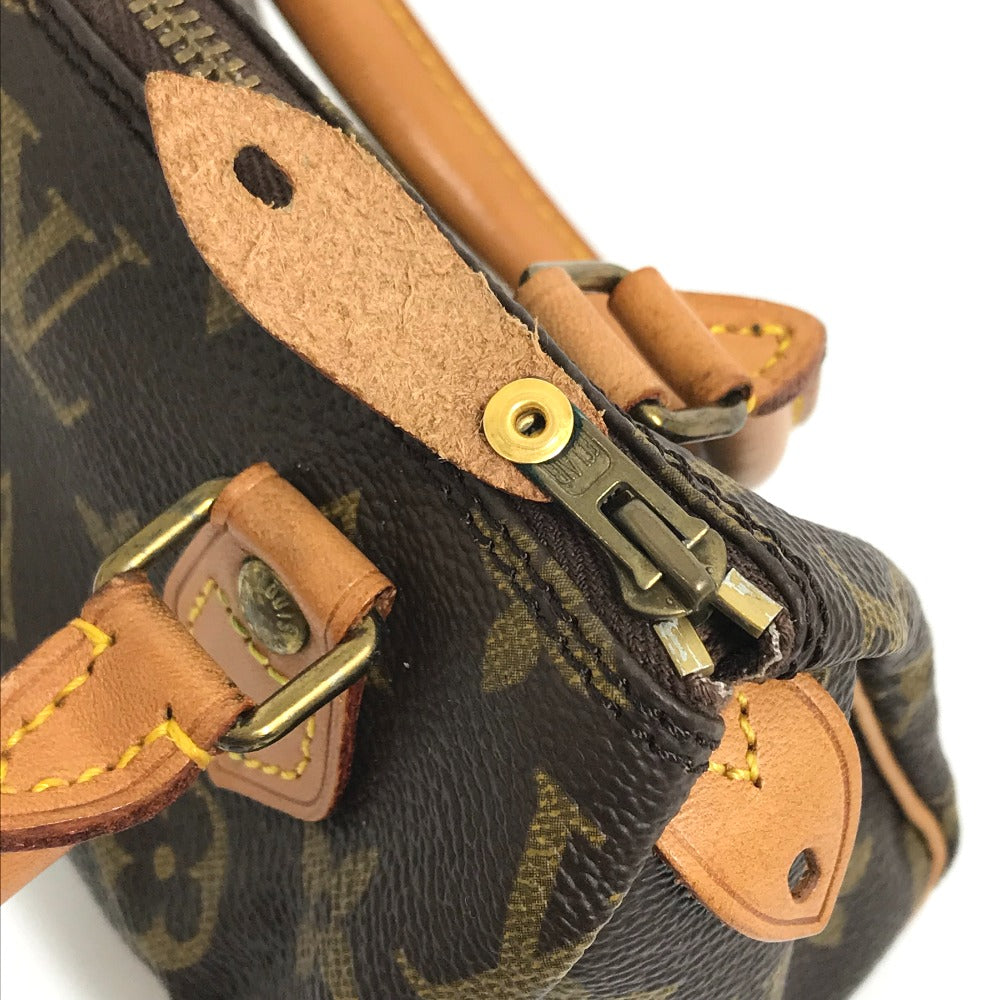 LOUIS VUITTON Handbag M41534 Monogram canvas Brown Monogram Mini speedy Women Used Authentic