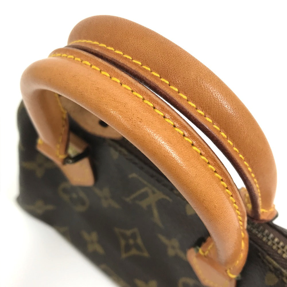 LOUIS VUITTON Handbag M41534 Monogram canvas Brown Monogram Mini speedy Women Used Authentic