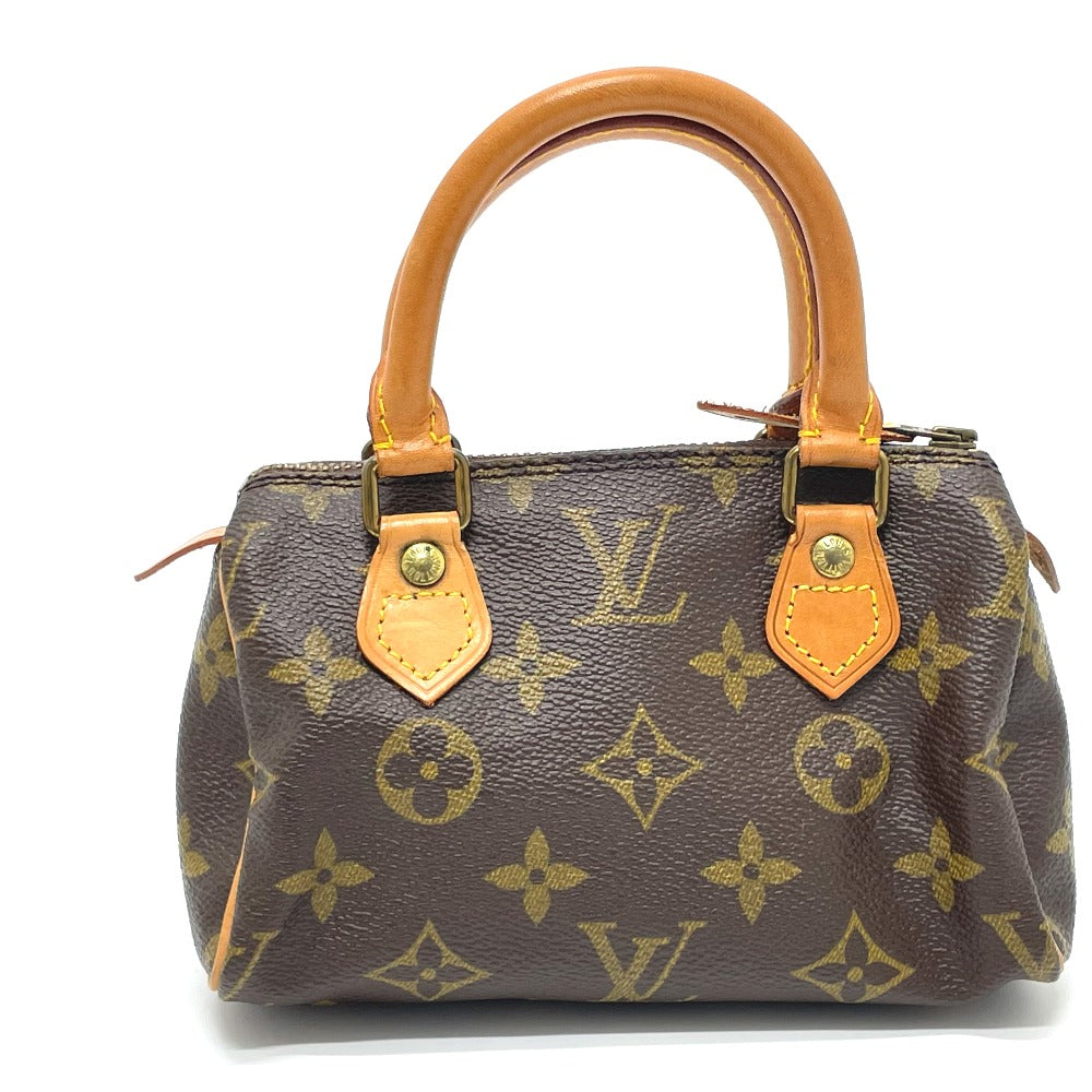 LOUIS VUITTON Handbag M41534 Monogram canvas Brown Monogram Mini speedy Women Used Authentic