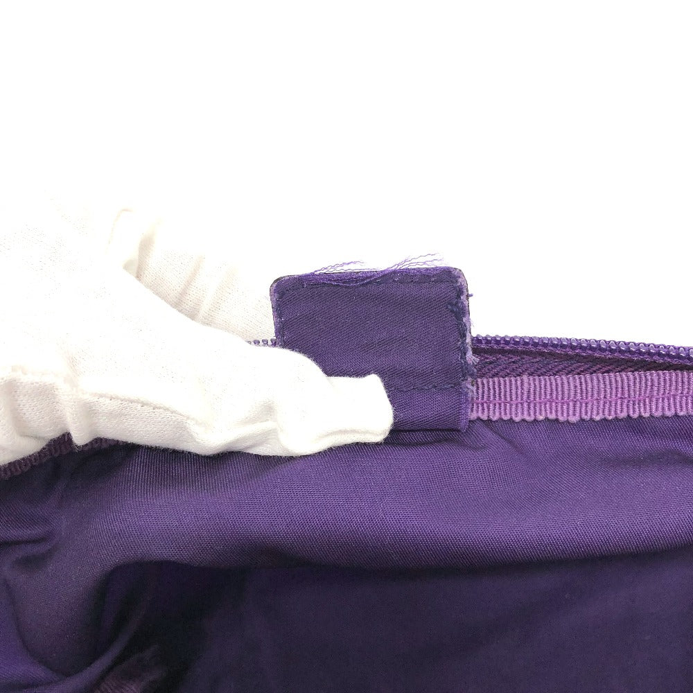PRADA Pouch Nylon purple Triangle logo accessory case