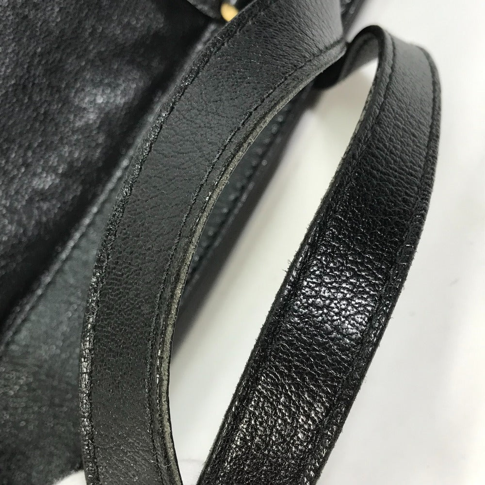 GUCCI Handbag 121551 leather black Interlocking G blondie studs