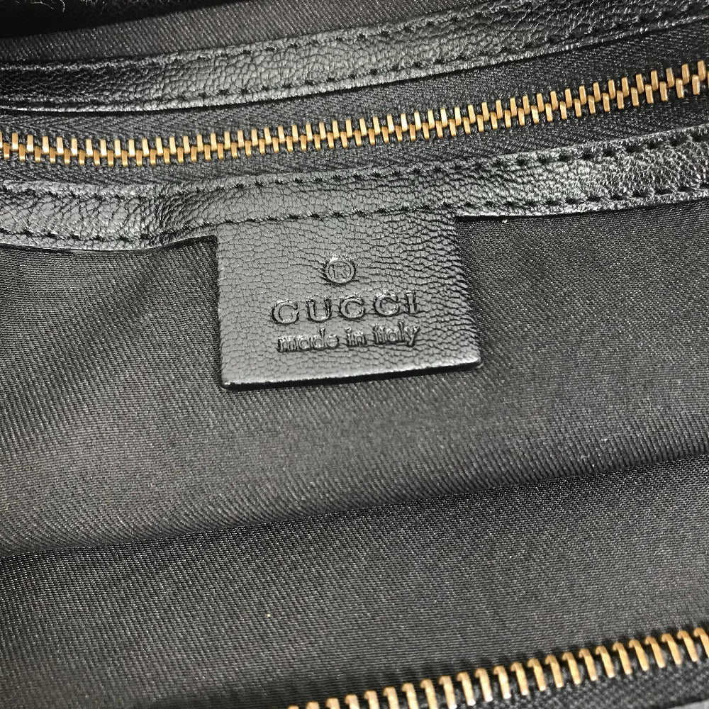 GUCCI Handbag 121551 leather black Interlocking G blondie studs