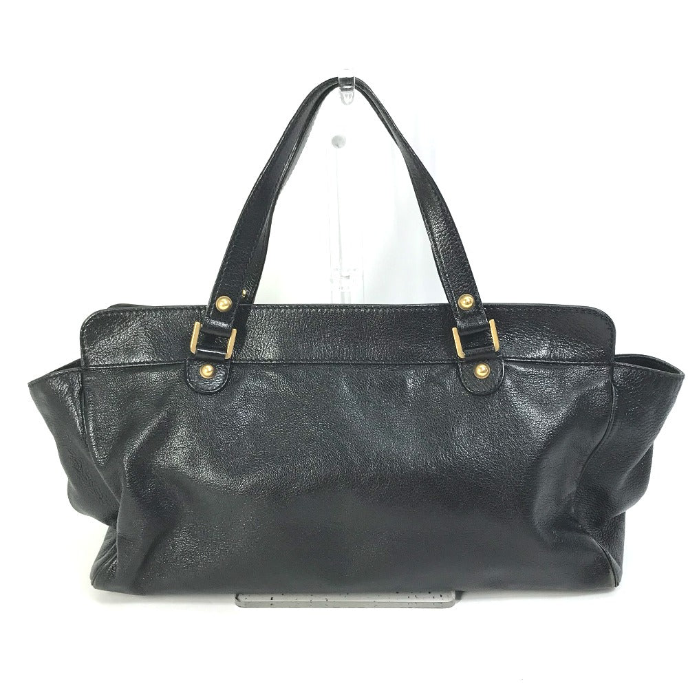 GUCCI Handbag 121551 leather black Interlocking G blondie studs