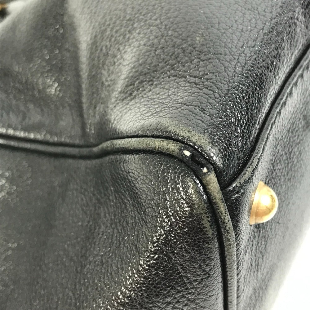 GUCCI Handbag 121551 leather black Interlocking G blondie studs