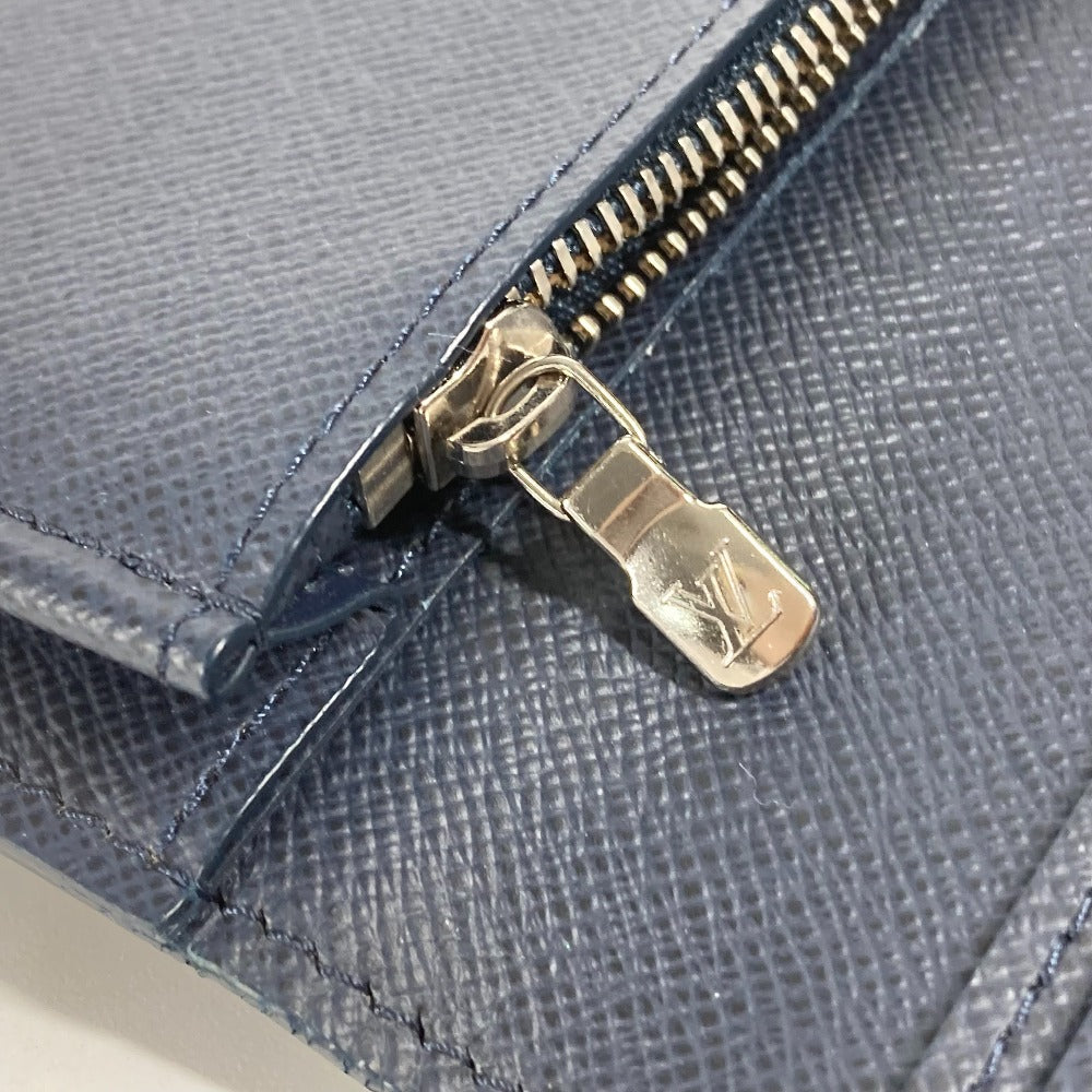 LOUIS VUITTON Long Wallet Purse M30502 Taiga Leather blue Taiga Portefeuille Blaza