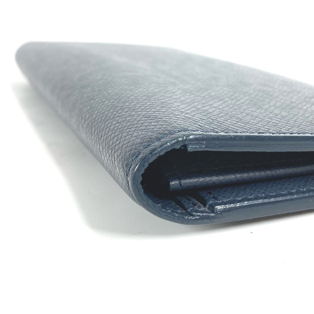 LOUIS VUITTON Long Wallet Purse M30502 Taiga Leather blue Taiga Portefeuille Blaza