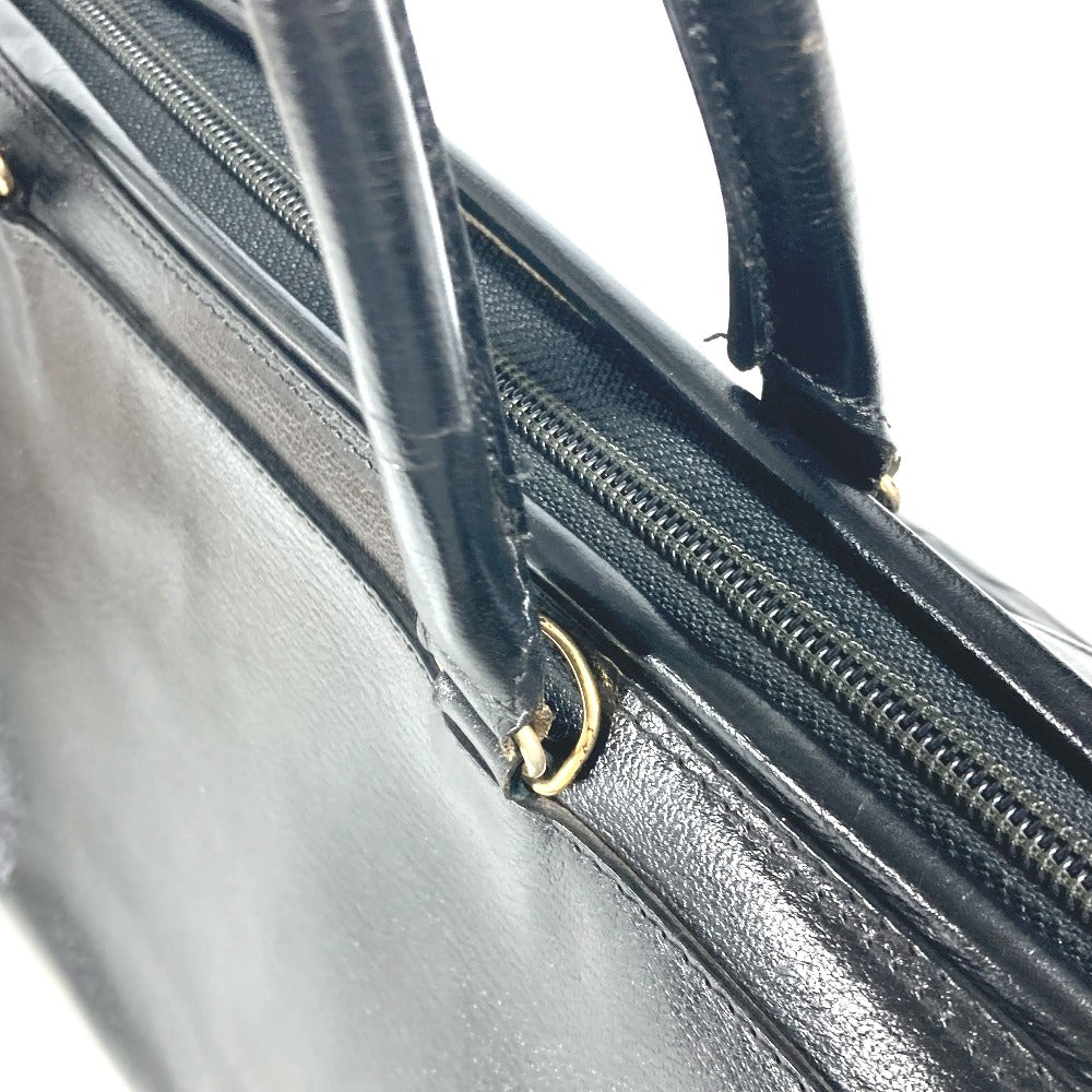 FENDI Handbag leather black Doctor bag logo
