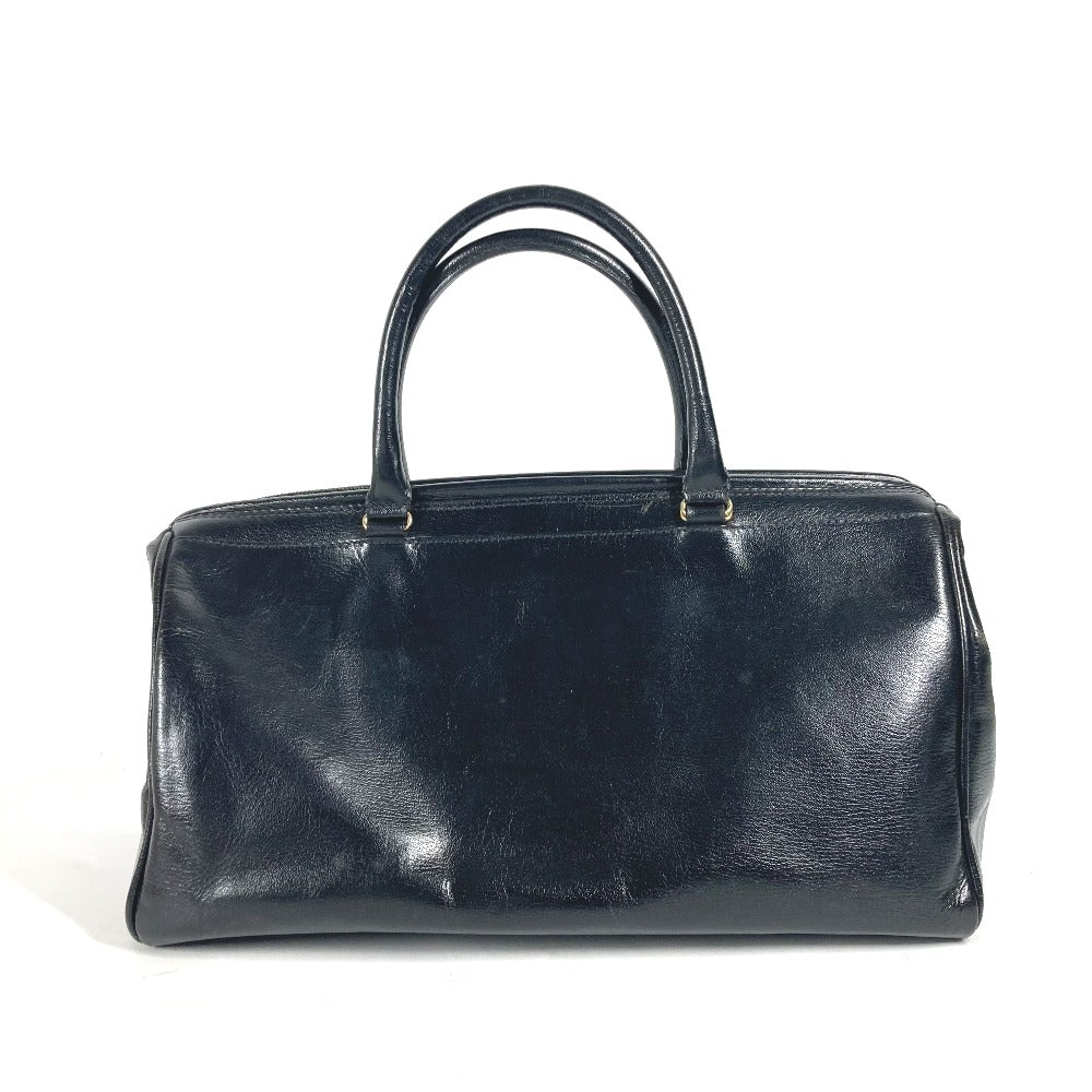 FENDI Handbag leather black Doctor bag logo