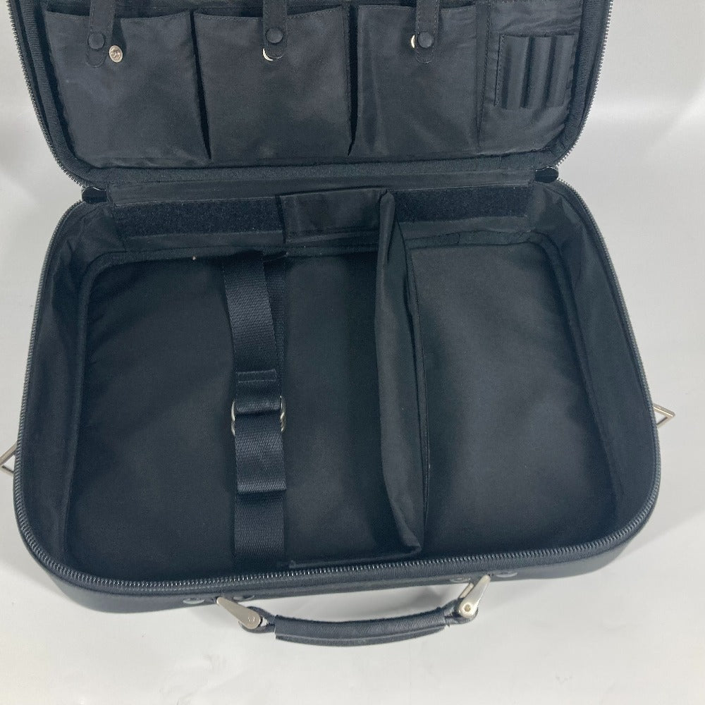 PRADA Handbag Nylon black Triangle logo plate