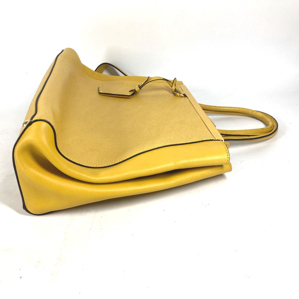 FENDI Handbag 8BH250 leather yellow Shoulder Bag Shoulder Bag Tote Bag To joule
