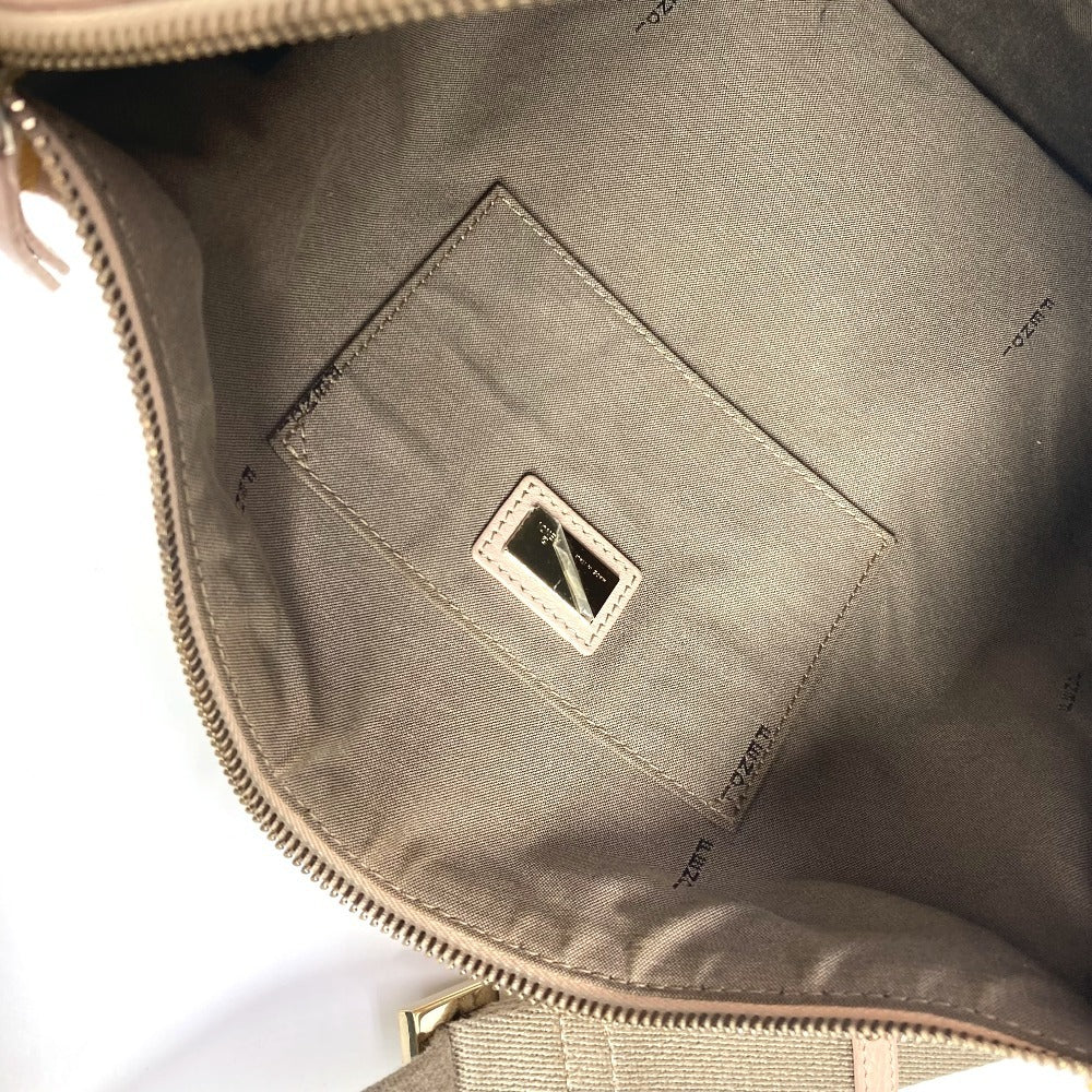 FENDI Shoulder Bag Leather / canvas multicolor Zucca logo