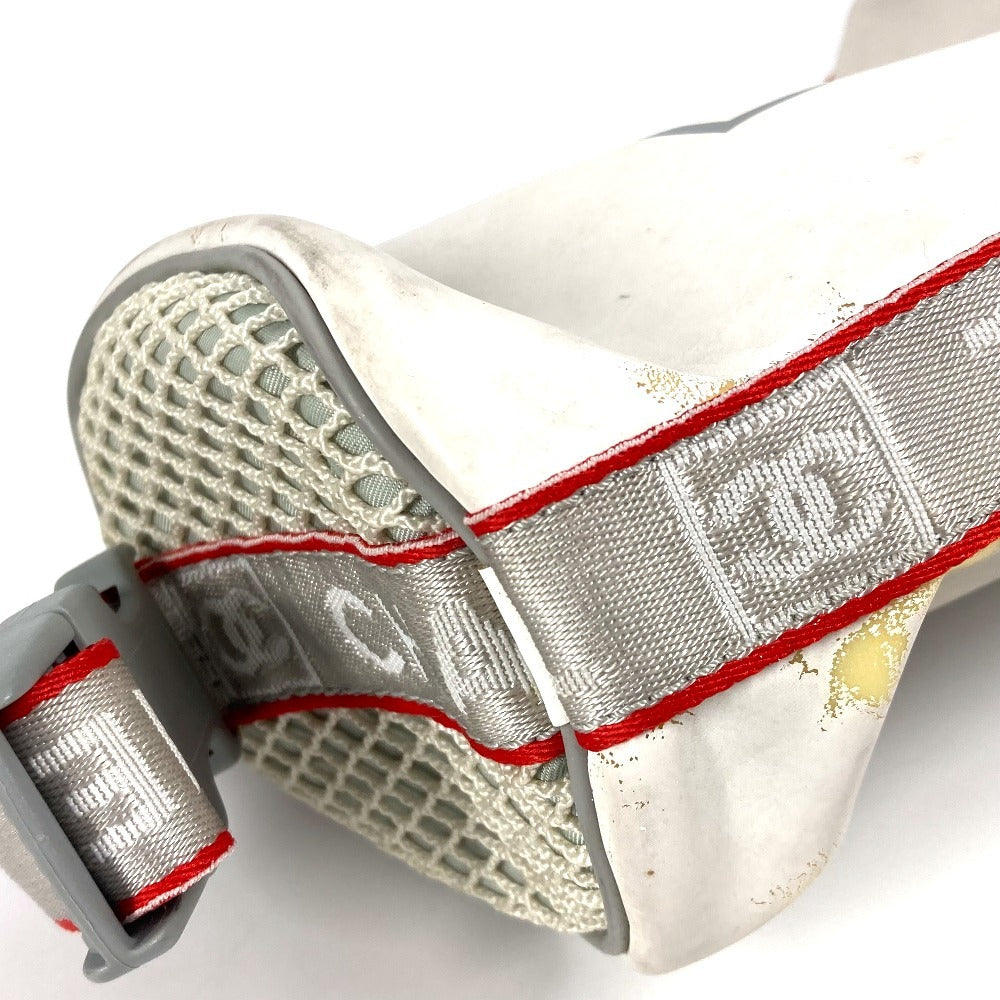 CHANEL Shoulder Bag Nylon white Sports logo mini