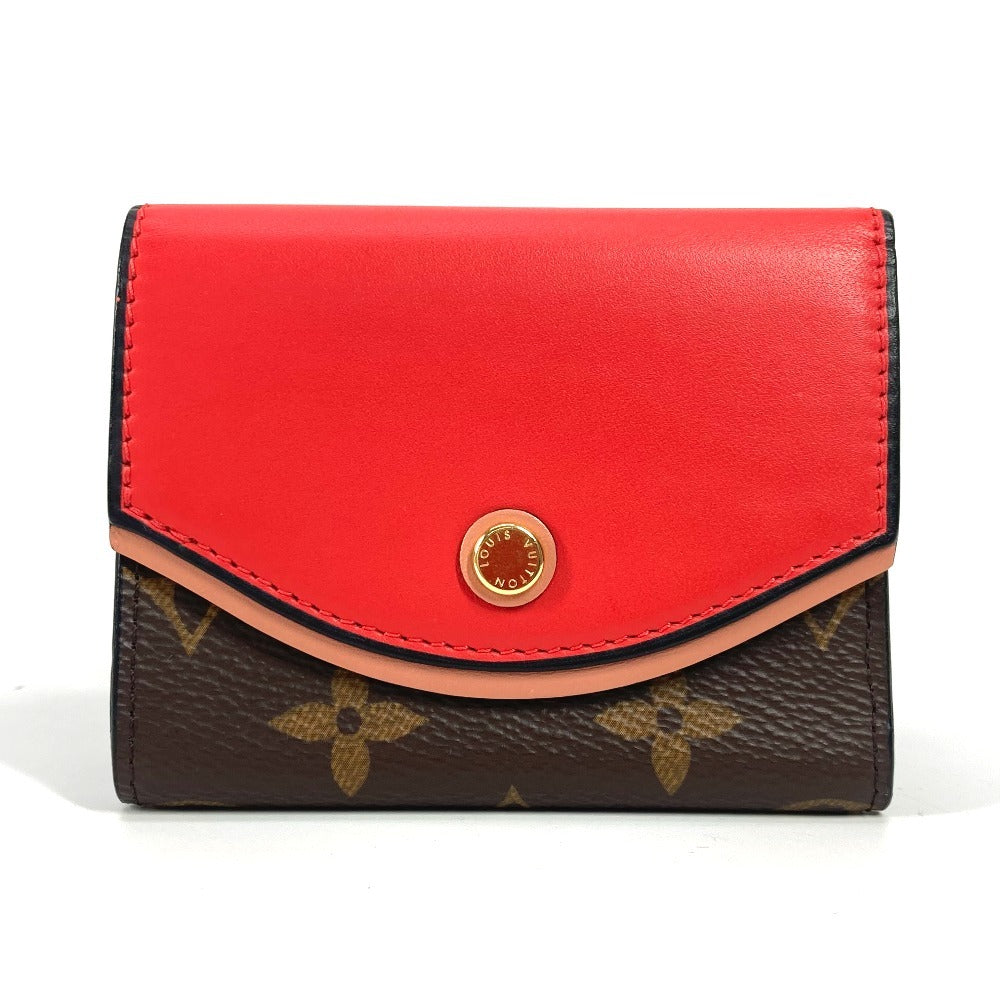 LOUIS VUITTON Trifold wallet M63904 Monogram canvas, leather Red Monogram Portefeuille Tuileries Compact