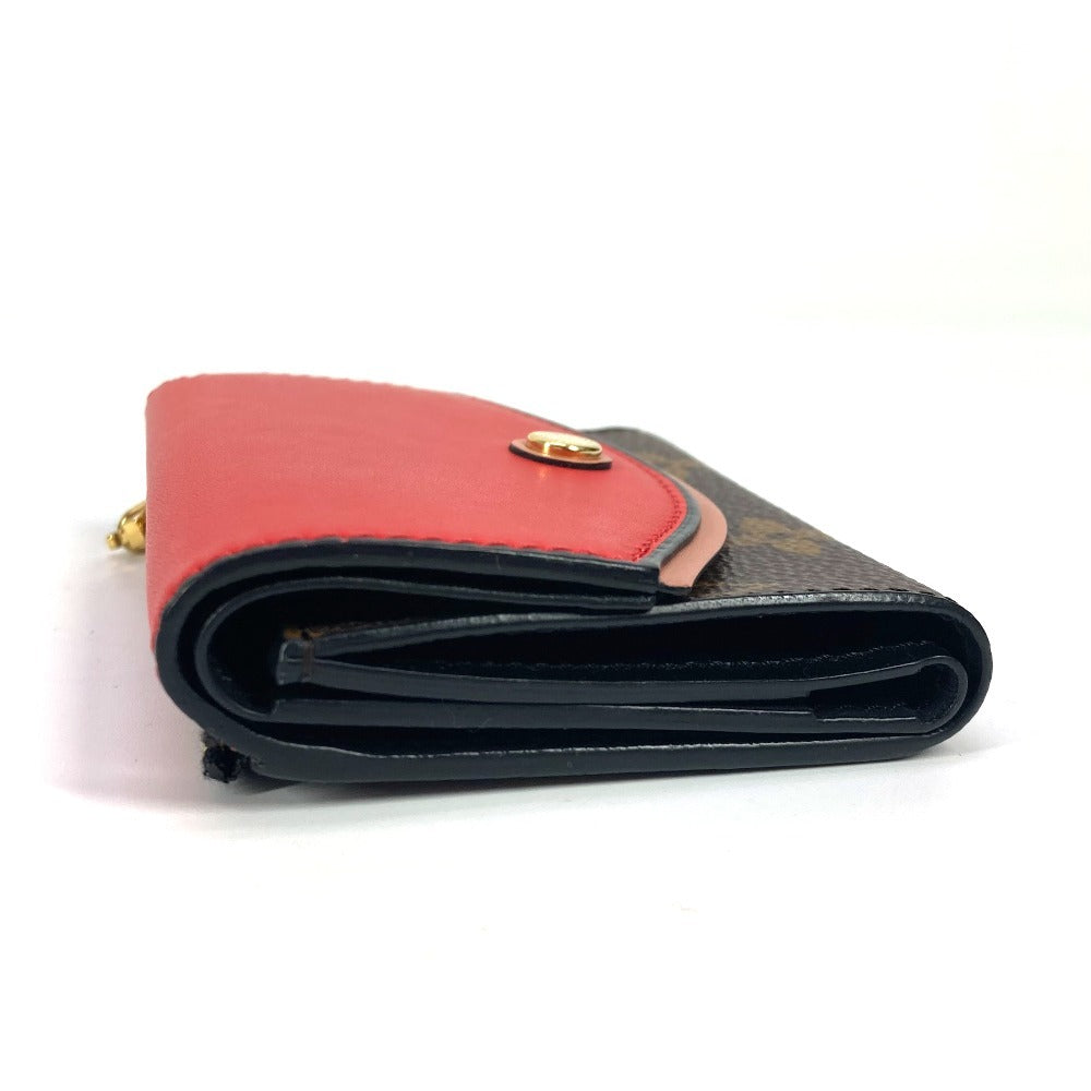 LOUIS VUITTON Trifold wallet M63904 Monogram canvas, leather Red Monogram Portefeuille Tuileries Compact