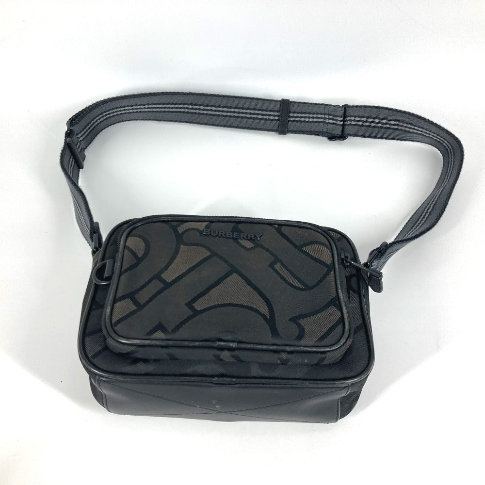 BURBERRY Shoulder Bag 8043708 Nylon canvas Gray type TB logo