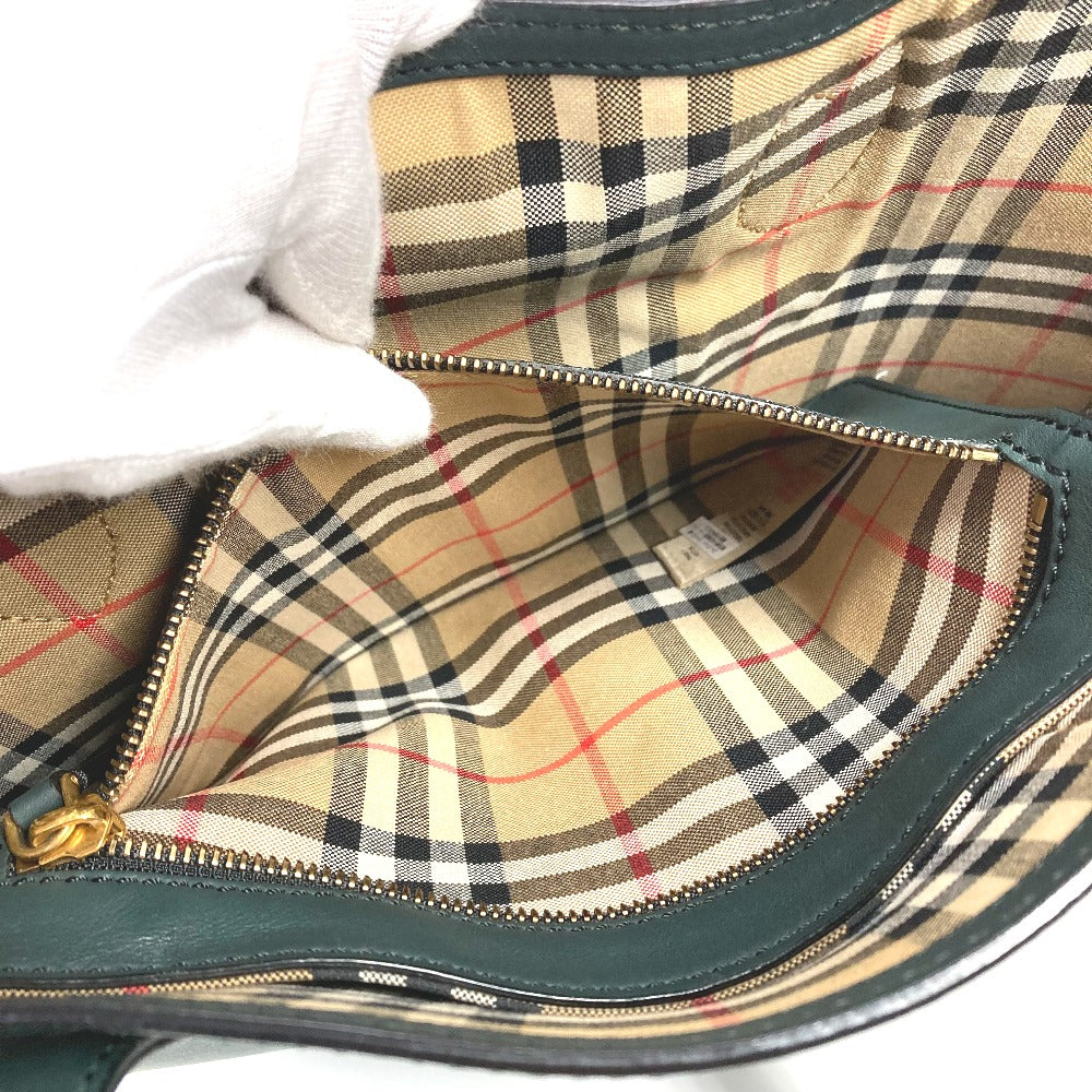 BURBERRY Shoulder Bag 4077155 leather khaki logo
