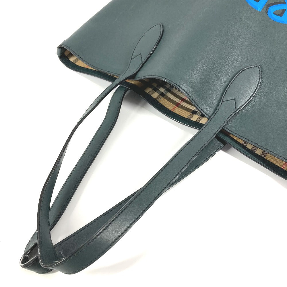 BURBERRY Shoulder Bag 4077155 leather khaki logo