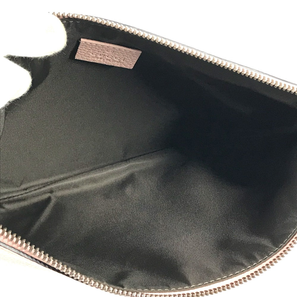 GUCCI Clutch bag 460187 leather pink logo