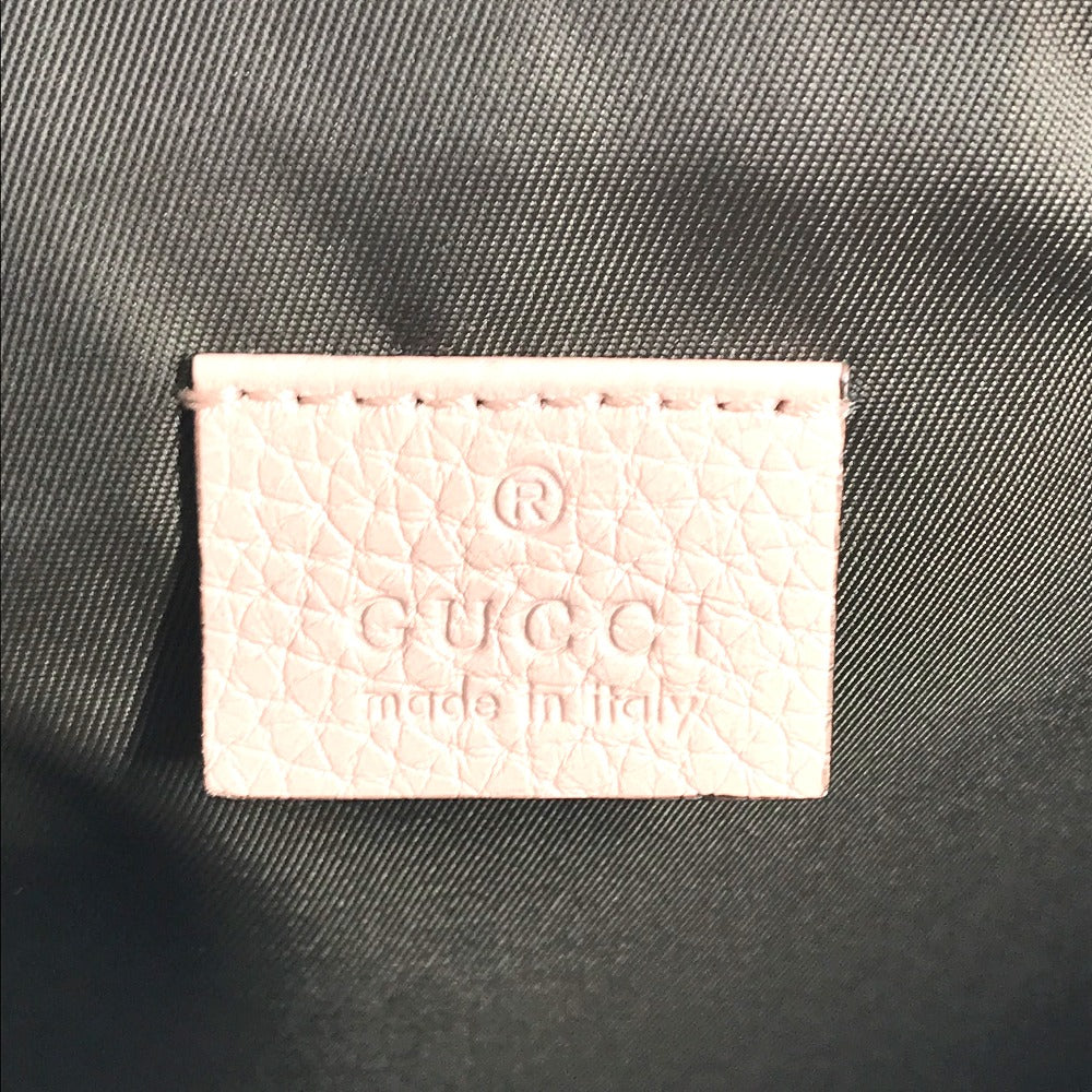 GUCCI Clutch bag 460187 leather pink logo
