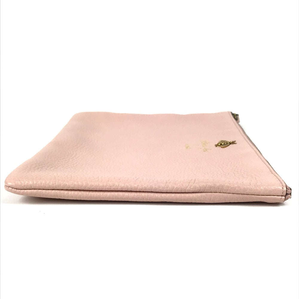 GUCCI Clutch bag 460187 leather pink logo