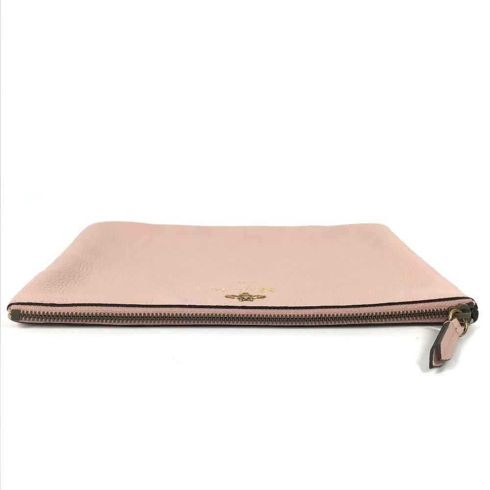 GUCCI Clutch bag 460187 leather pink logo