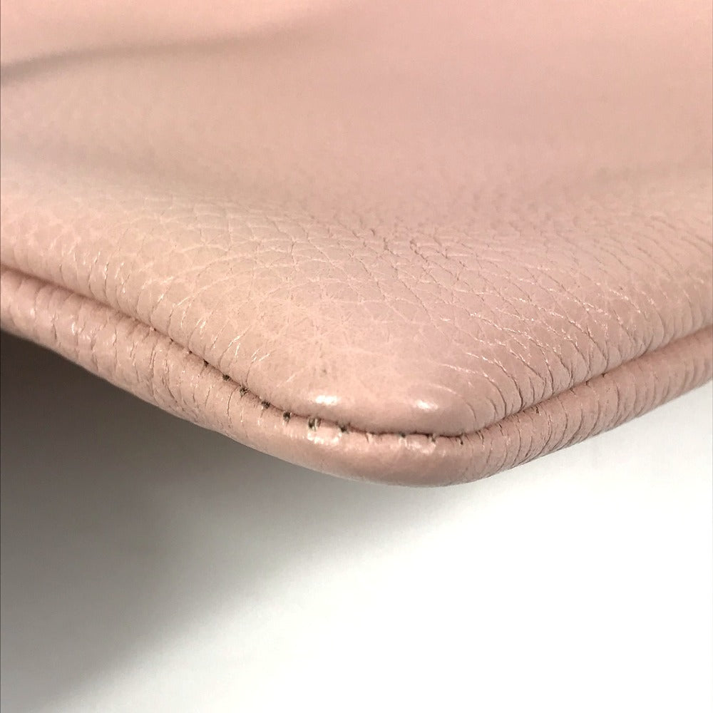 GUCCI Clutch bag 460187 leather pink logo