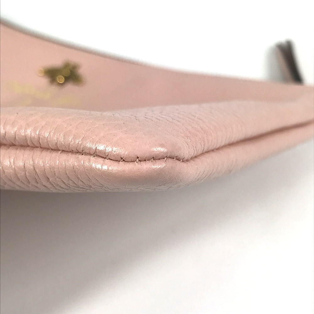 GUCCI Clutch bag 460187 leather pink logo