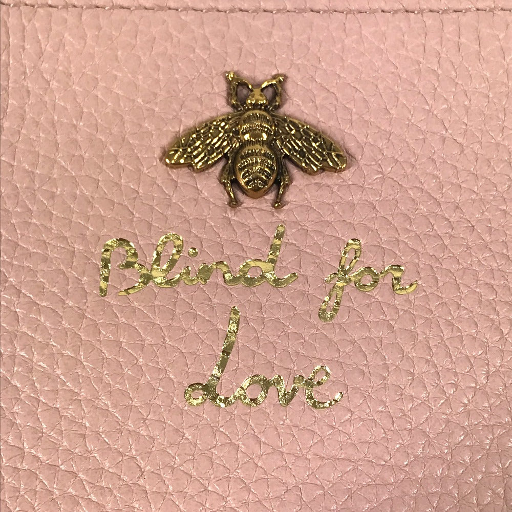 GUCCI Clutch bag 460187 leather pink logo