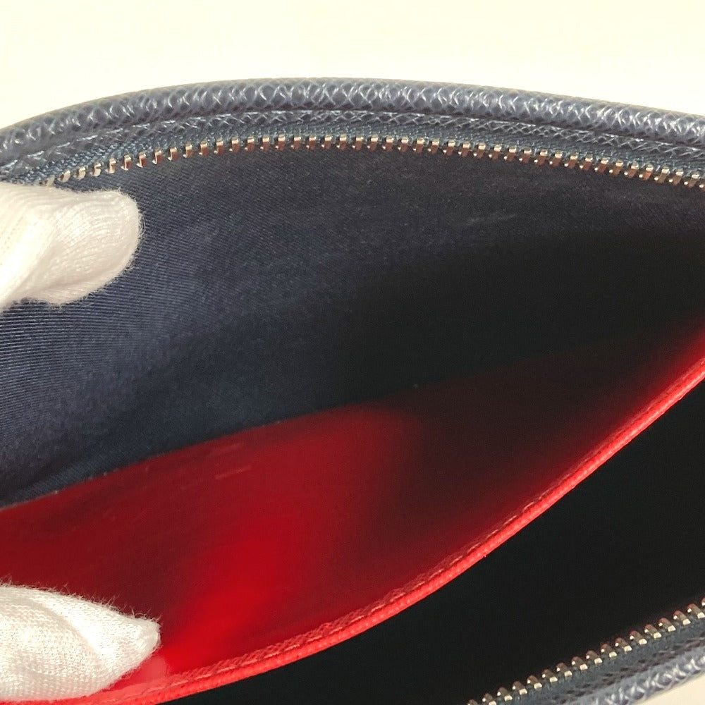 LOUIS VUITTON business bag Taiga Leather Navy Taiga Pochette Voyage