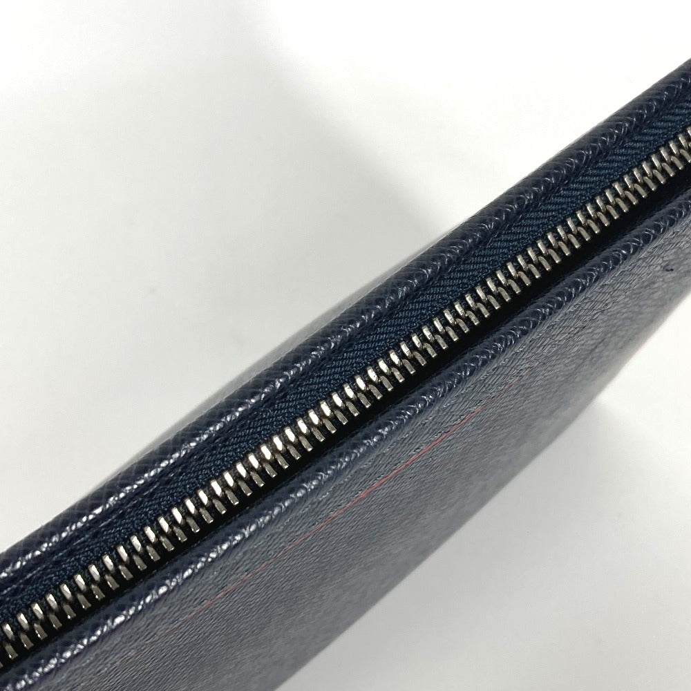 LOUIS VUITTON business bag Taiga Leather Navy Taiga Pochette Voyage
