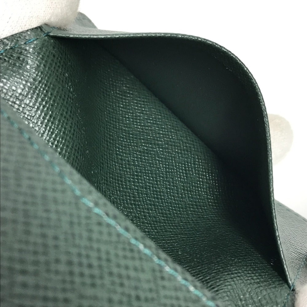 LOUIS VUITTON Card Case M3092P Taiga Leather green Taiga Anneveld Cult de Visit