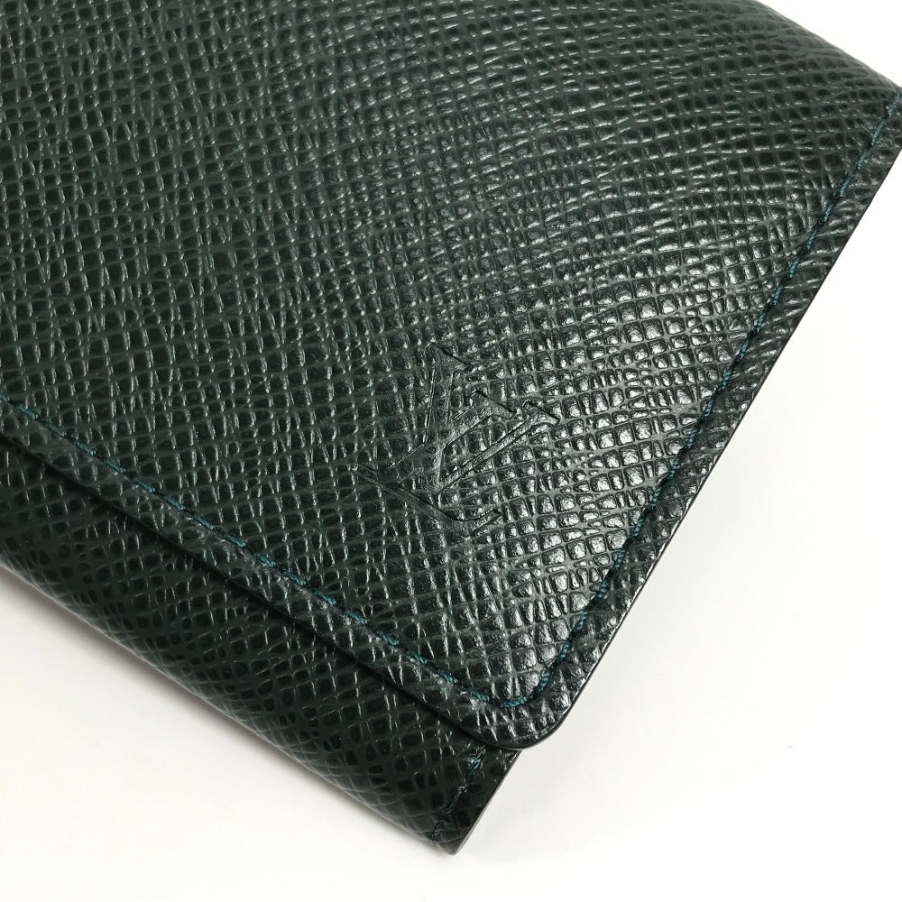 LOUIS VUITTON Card Case M3092P Taiga Leather green Taiga Anneveld Cult de Visit