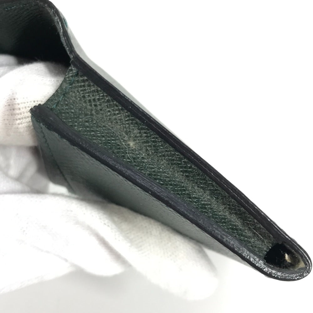 LOUIS VUITTON Card Case M3092P Taiga Leather green Taiga Anneveld Cult de Visit