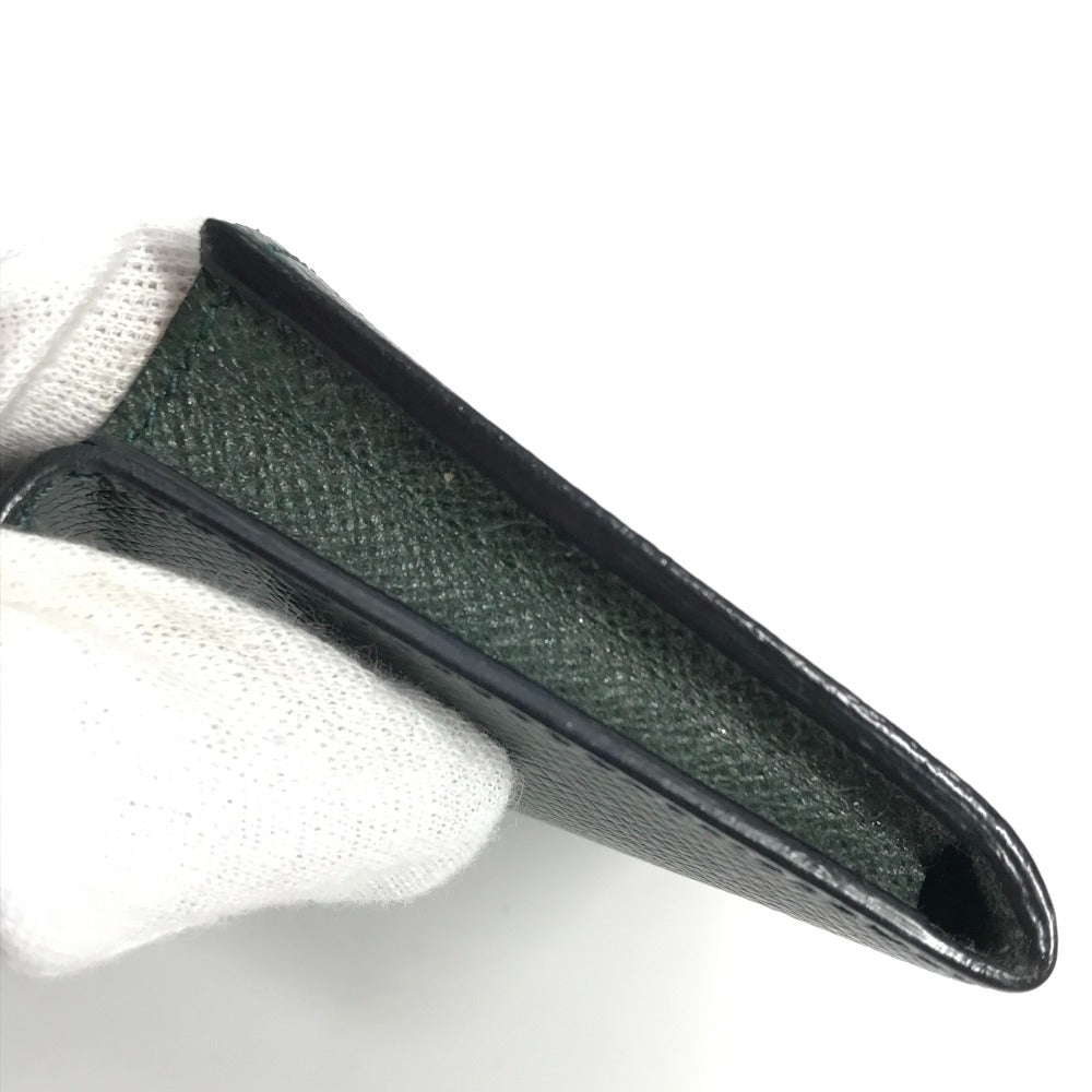 LOUIS VUITTON Card Case M3092P Taiga Leather green Taiga Anneveld Cult de Visit