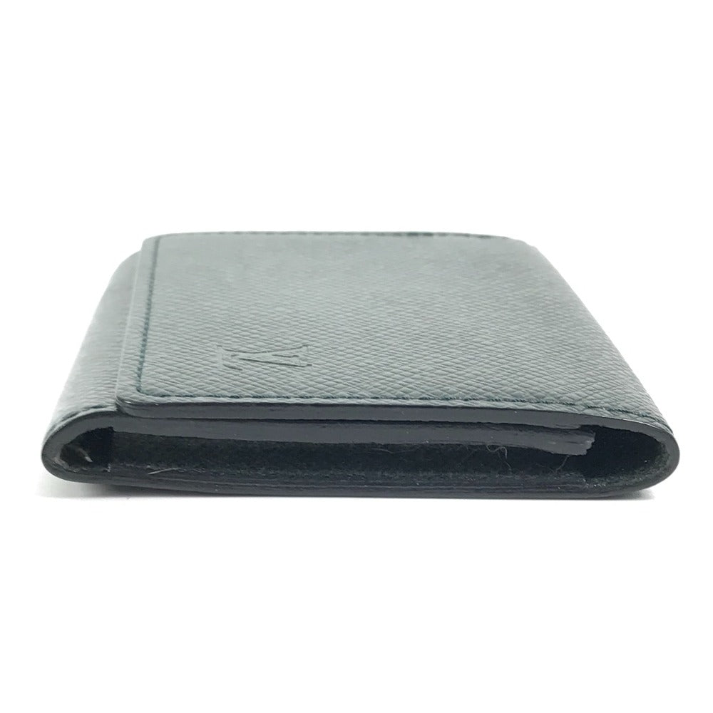 LOUIS VUITTON Card Case M3092P Taiga Leather green Taiga Anneveld Cult de Visit