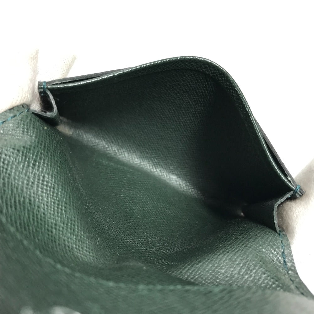 LOUIS VUITTON Card Case M3092P Taiga Leather green Taiga Anneveld Cult de Visit