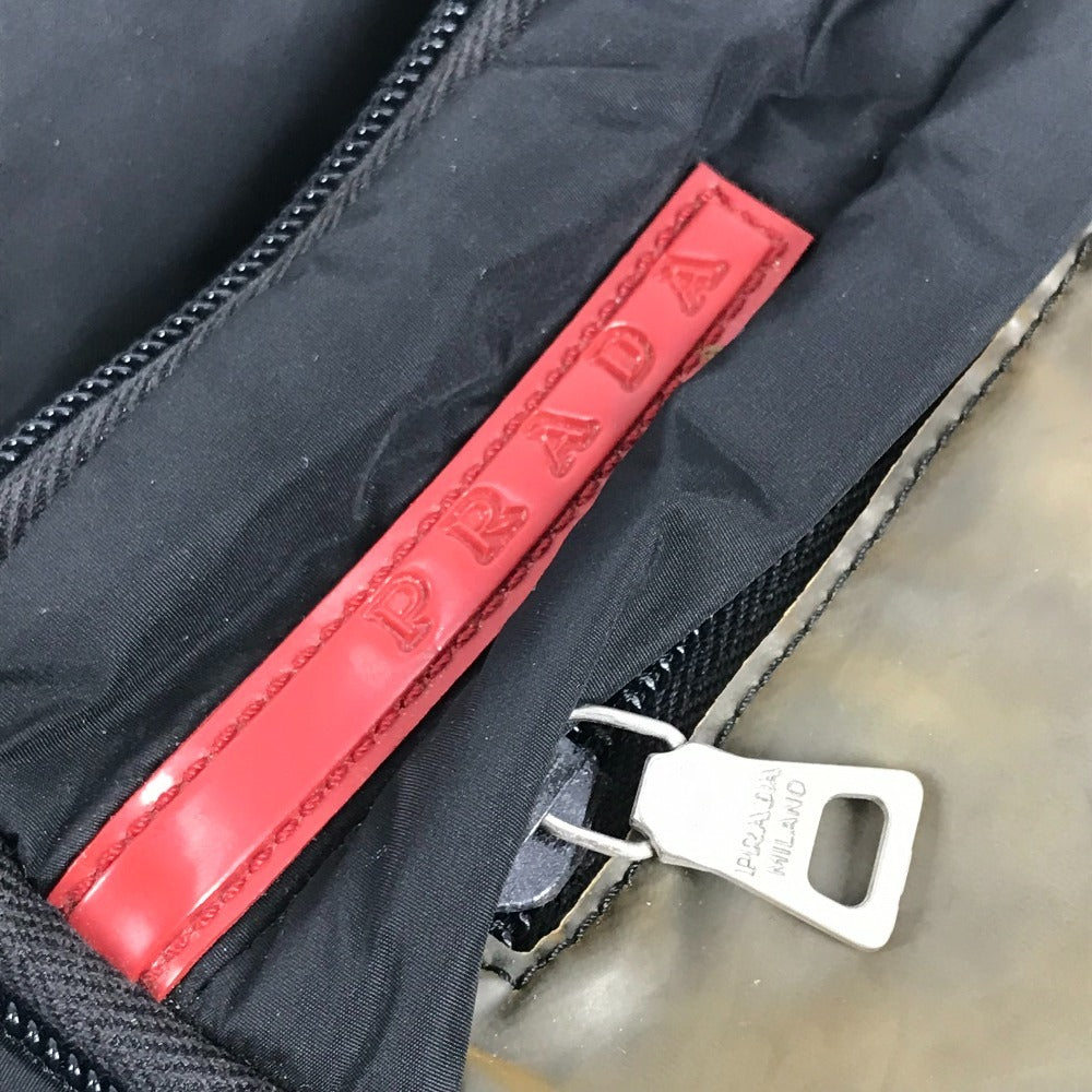 PRADA Shoulder Bag Nylon black logo