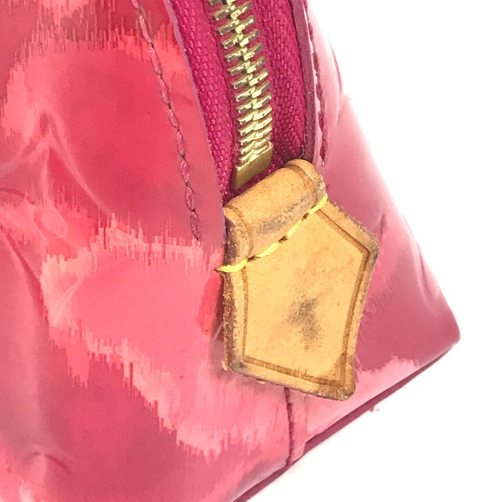 LOUIS VUITTON Cosmetics Pouch M90045 Monogram Vernis Canvas pink Monogram Vernis Pochette Cosmetic Ikat Flower