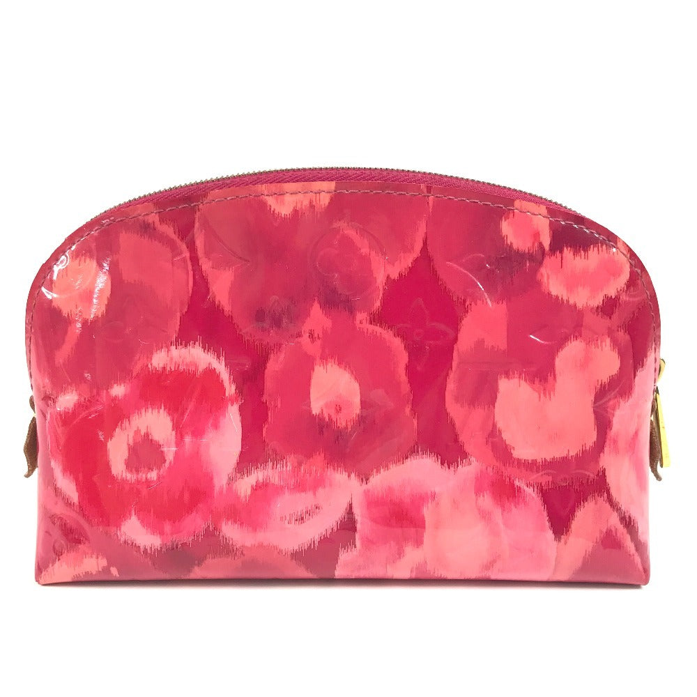 LOUIS VUITTON Cosmetics Pouch M90045 Monogram Vernis Canvas pink Monogram Vernis Pochette Cosmetic Ikat Flower