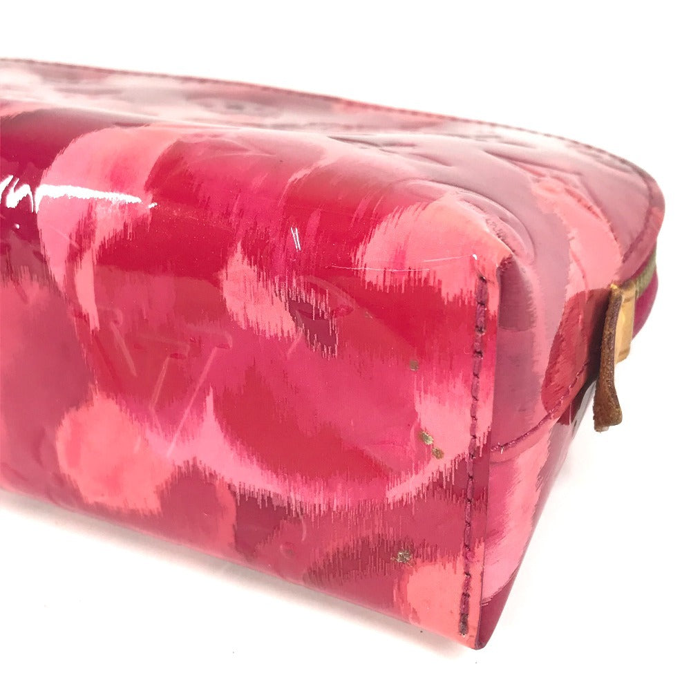 LOUIS VUITTON Cosmetics Pouch M90045 Monogram Vernis Canvas pink Monogram Vernis Pochette Cosmetic Ikat Flower