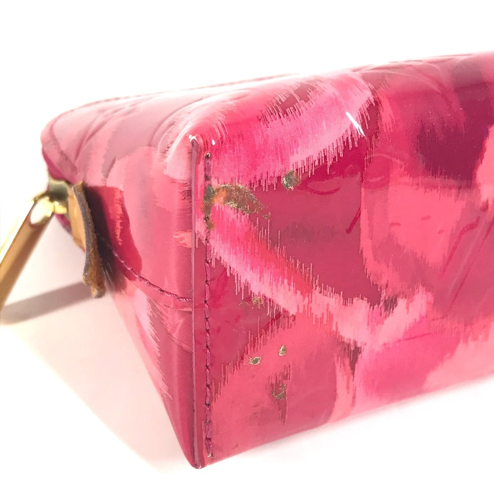 LOUIS VUITTON Cosmetics Pouch M90045 Monogram Vernis Canvas pink Monogram Vernis Pochette Cosmetic Ikat Flower