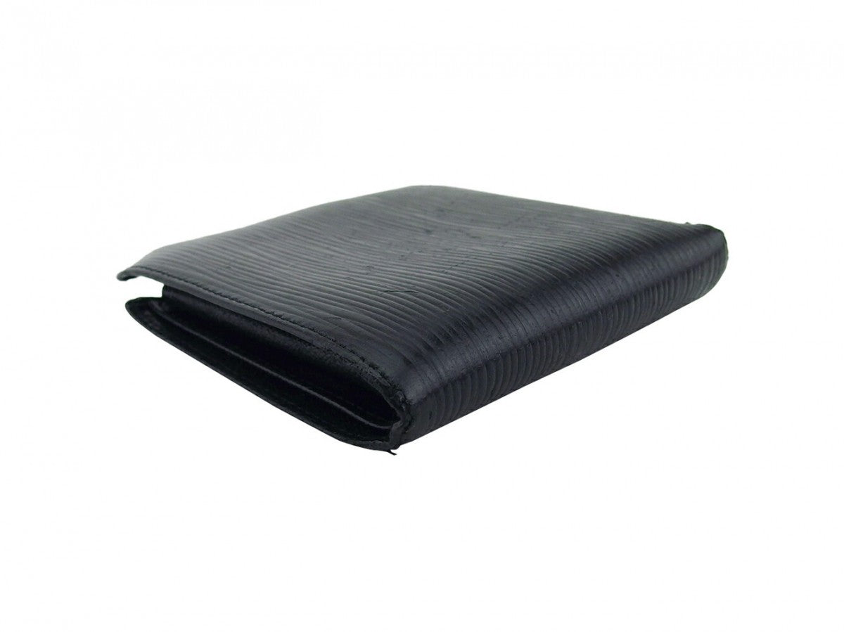 LOUIS VUITTON Bifold Wallet black Epi
